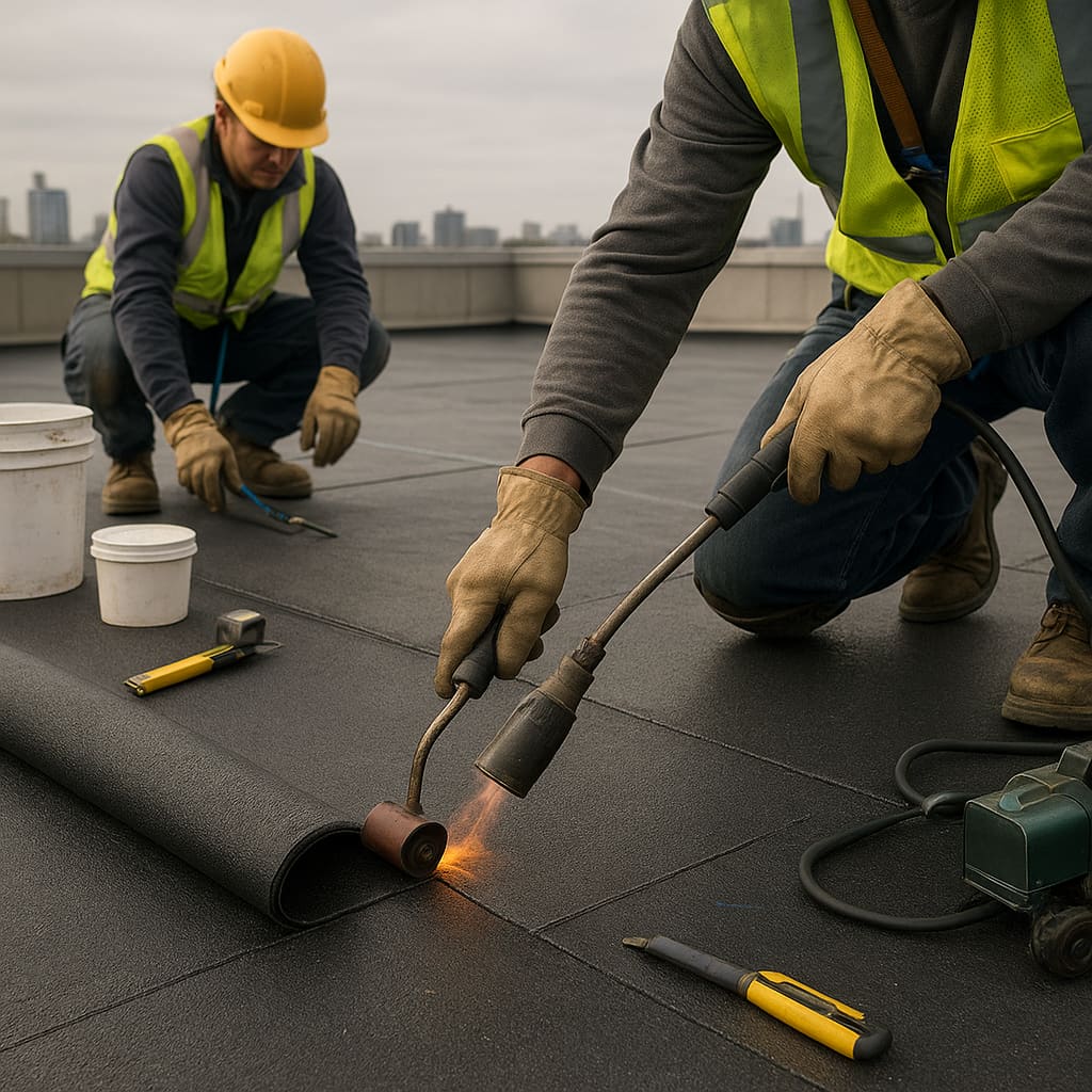 Flachdach Abdichtung